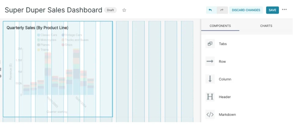 Resizing the Chart on the Grid