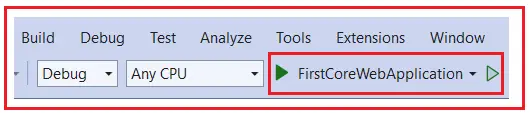 Running the application using Kestrel Server