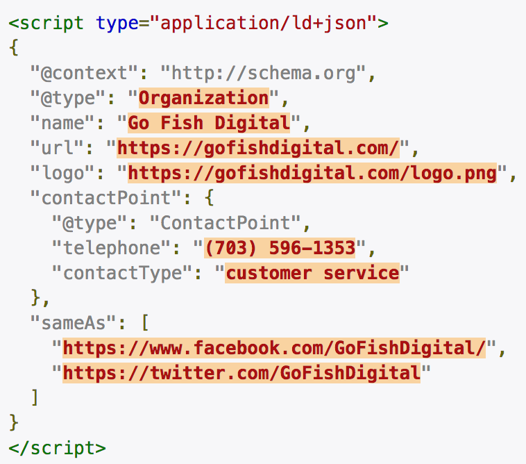 JSON-LD markup