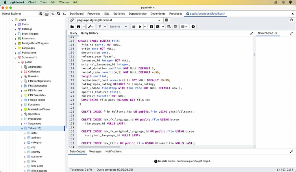 pgAdmin - the official and very popular GUI tool for PostgreSQL. Editor for running SQL scripts.